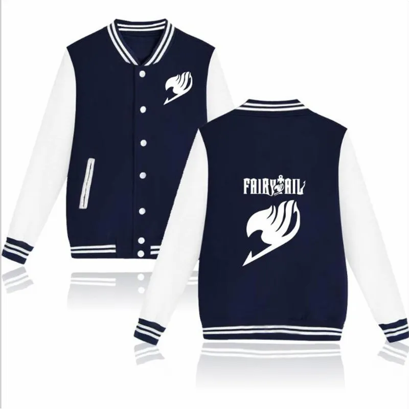 Новая мода аниме Феи хвост Нацу бейсбольная куртка Мужские куртки Slim Fit Пальто Осень Зима хип хоп куртка в уличном стиле плюс размер - Цвет: 3