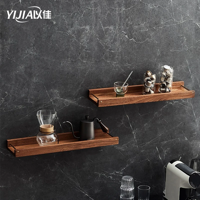 

Classic wall hanging wood shelf