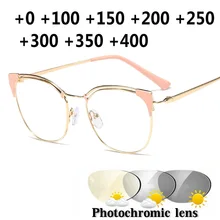 Переходные фотохромные очки для чтения женские очки при дальнозоркости солнцезащитные очки обесцвечивание с диоптриями 1,0 NX