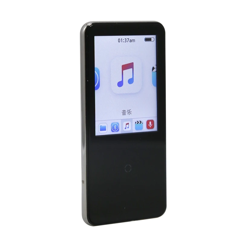 Bluetooth 4,1 MP3-плеер с динамиком 2,4 дюймов экран без потерь Звук Видео плеер Поддержка FM, запись, TXT, видео, кино, будильник Cloc