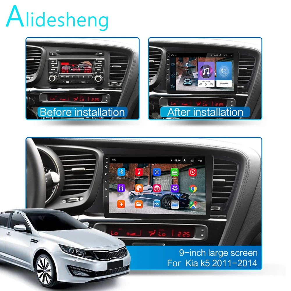 2 ГБ+ 32 ГБ, 2.5D 2Din Android 8,1 GO Автомобильный мультимедийный dvd-плеер gps для Kia Оптима 3 K5 2011 2012 2013 navigatio Wi-Fi, BT