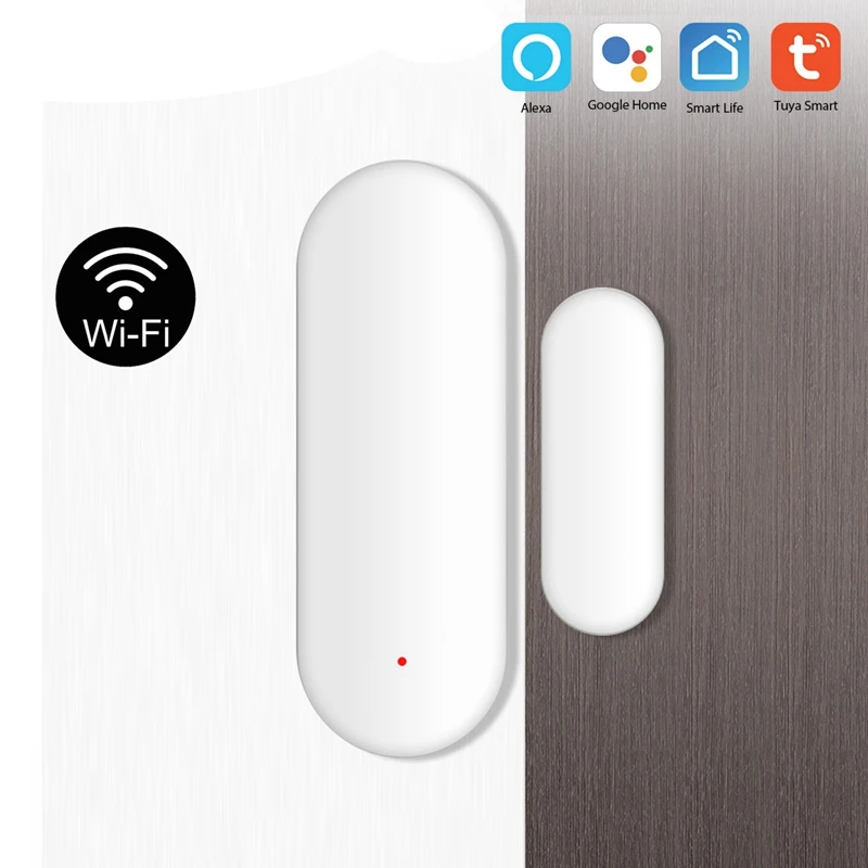

Hot Tuya Smart WiFi Door Sensor Door Open / Closed Detectors Compatible with Alexa Google Home IFTTT Tuya APP
