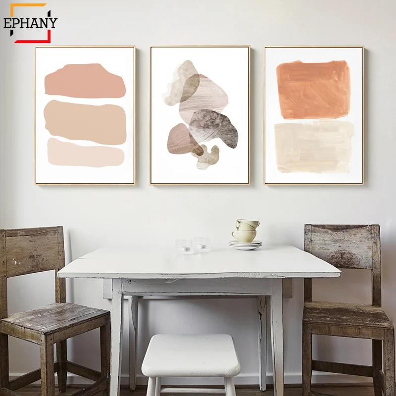 Абстрактный принт пастельные художественные современные минималистичные