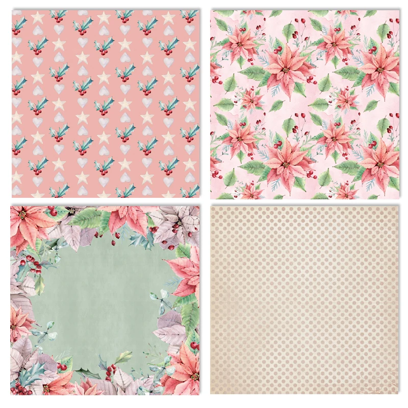 24 Sheets 6"X6" Christmas Day Patterned Paper Pad Scrapbooking Handmade Craft Background Alinacraft