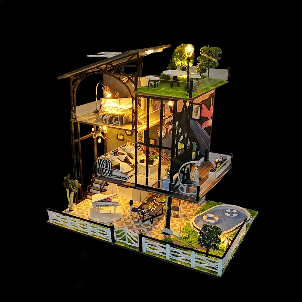 Mountain Villa DIY 3D Miniature Dollhouse Kit