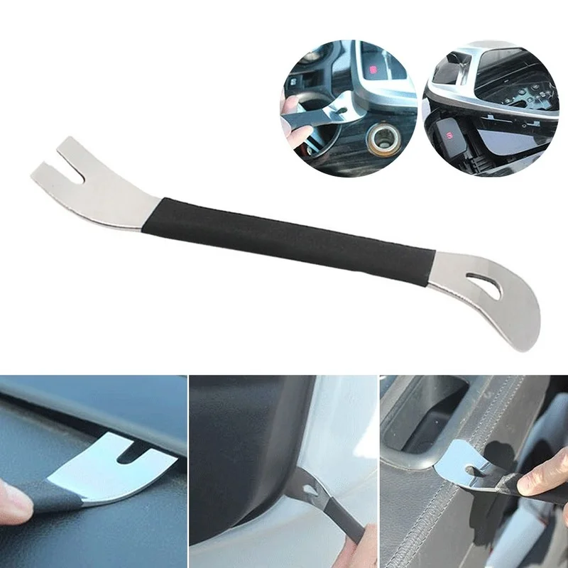 

Car Remover Tool Stainless Steel Durable Two-end Trim Removal Level Pry Tools Door Panel Terminal Fastener Disassembly Tools