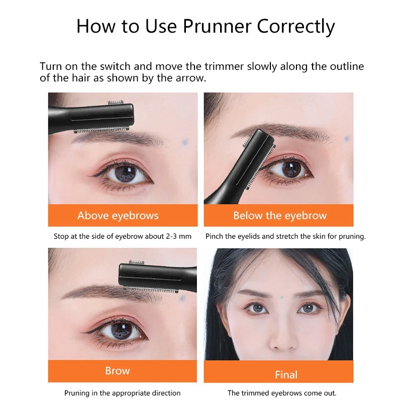 Multi-Function Electric Eyebrow Hair Knife Battery Hair Trimmer Ms.Eyebrow Men's Razor