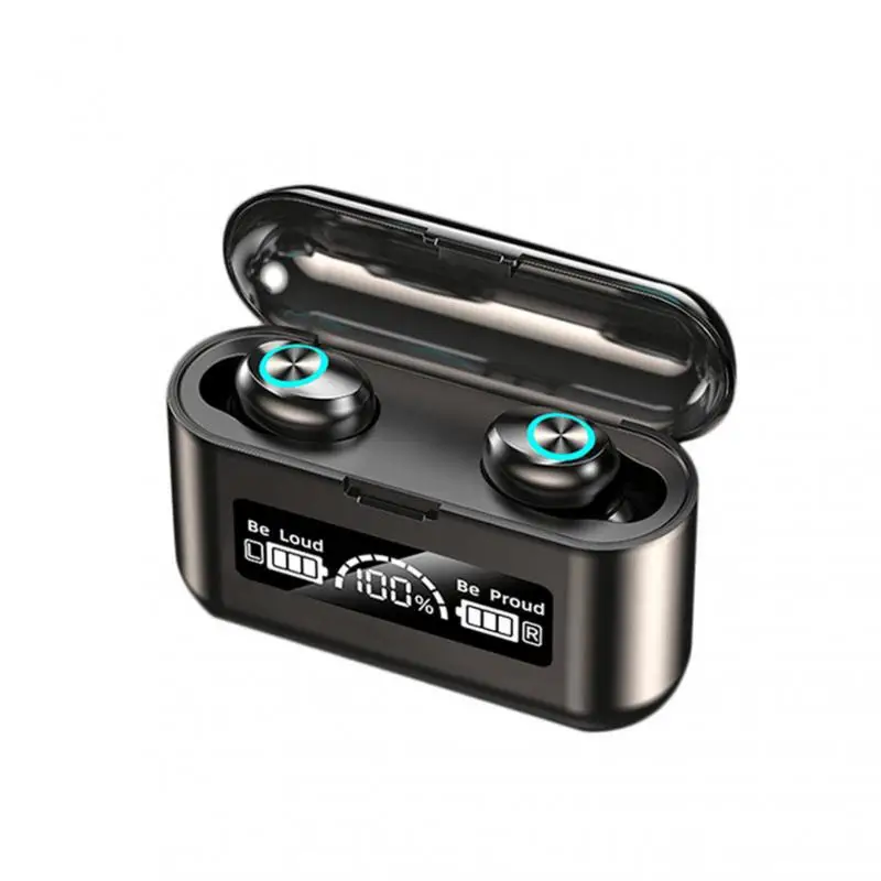 F9 TWS Bluetooth-совместимые беспроводные наушники Мини-вкладыши Спортивные