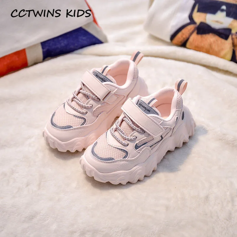 CCTWINS/детская обувь; коллекция года; сезон весна; детская повседневная обувь из сетчатого материала; брендовые кроссовки для маленьких девочек; модные спортивные кроссовки для мальчиков; FS3199 - Цвет: Розовый