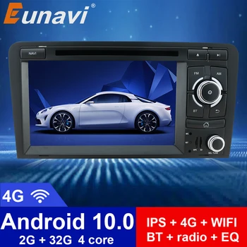 

Eunavi Android 10.0 4G 64G 2 DIN CAR DVD GPS For Audi A3 8P 2003-2012 S3 2006-2012 RS3 Sportback 2011 multimedia player DSP