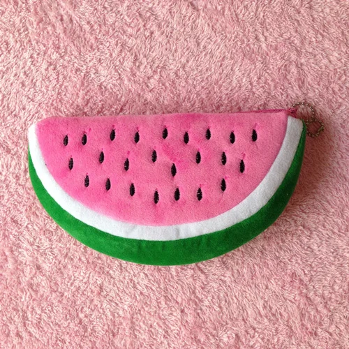 Pink watermelon Kawaii Плюшевые Карандаш Чехол школьный Карандаш Чехол s для мальчиков и девочек карандаш кактус сумка Животные Медведь ручка коробки канцелярский подарок расходные материалы - Цвет: Pink watermelon