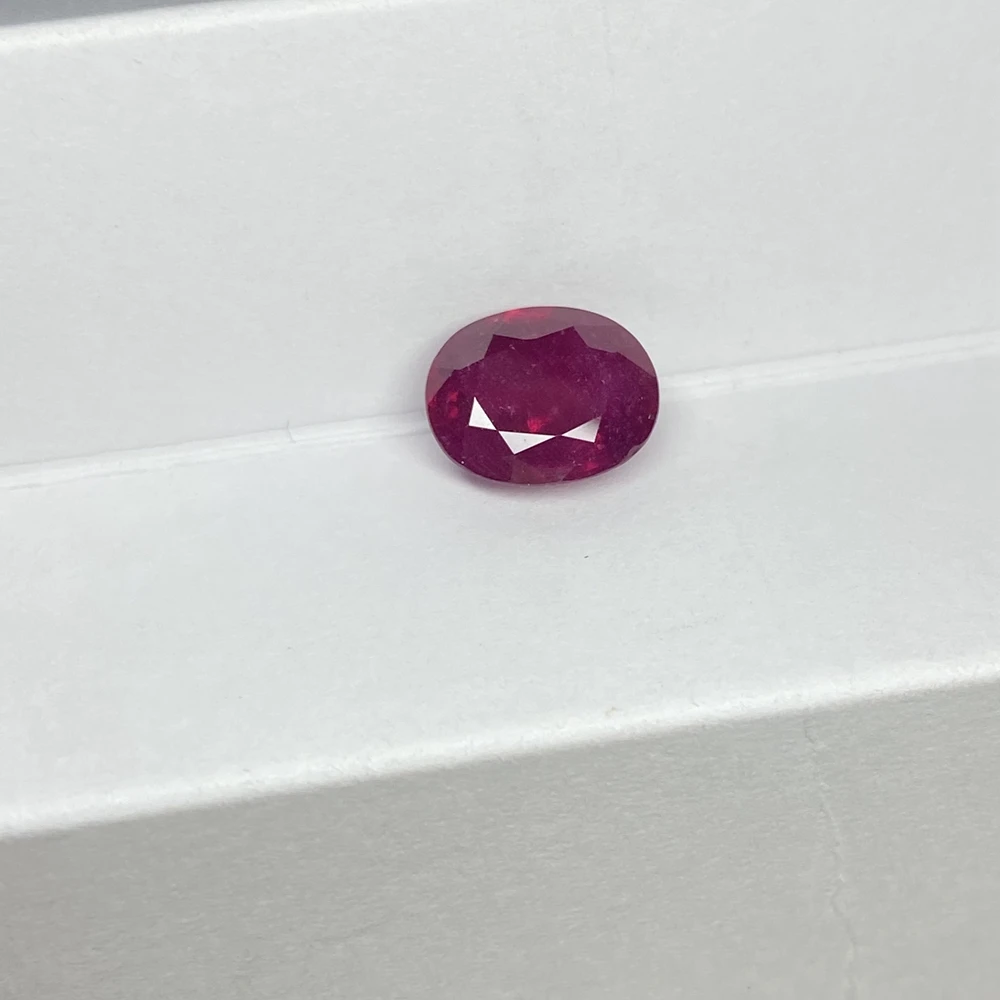 Meisidian Oval Cut 8X10mm 3.5 Carat 100% Natural Red Ruby Gemstone For Ring Making