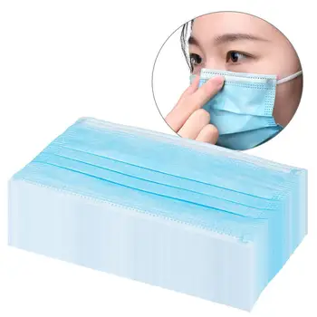 

Disposable Face Masks Elastic Ear Loop Disposable Dust Filter Safety Mask Anti-Pollution 3 Laye Mask dust protection Masks