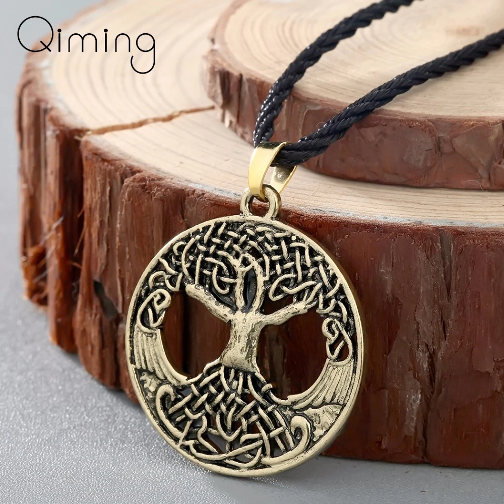 Женское ожерелье с узелком Norse Vikings амулет модное Золотистое Ожерелье в стиле