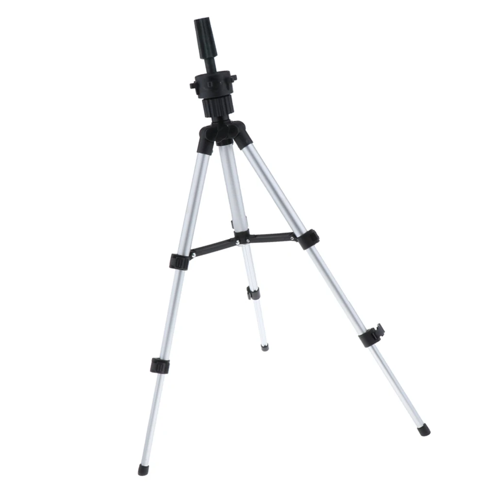 Adjustable Wig Mannequin Tripod Rotating Travel Foldable Training Manikin Stand
