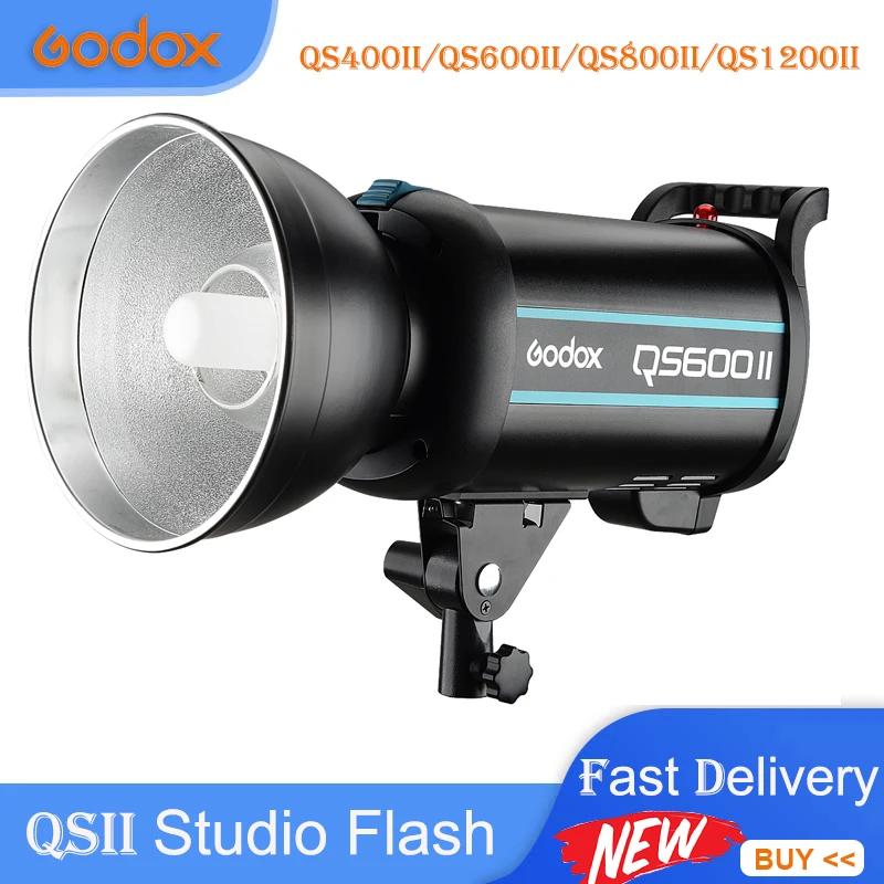 Godox Qs400Ii 2.4G Wireless X System Professional Studio Flash Luce Continua Bowens Mount Per La Registrazione Video In Studio