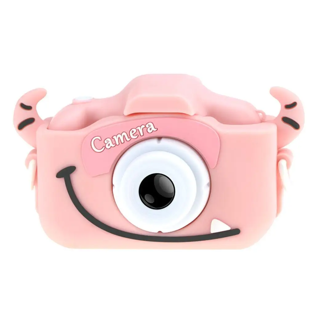 Мини Детская видеокамера детские развивающие игрушки для детей детские подарки на день рождения Подарочная цифровая камера 1080P проекционная видеокамера - Цвет: pink cattle