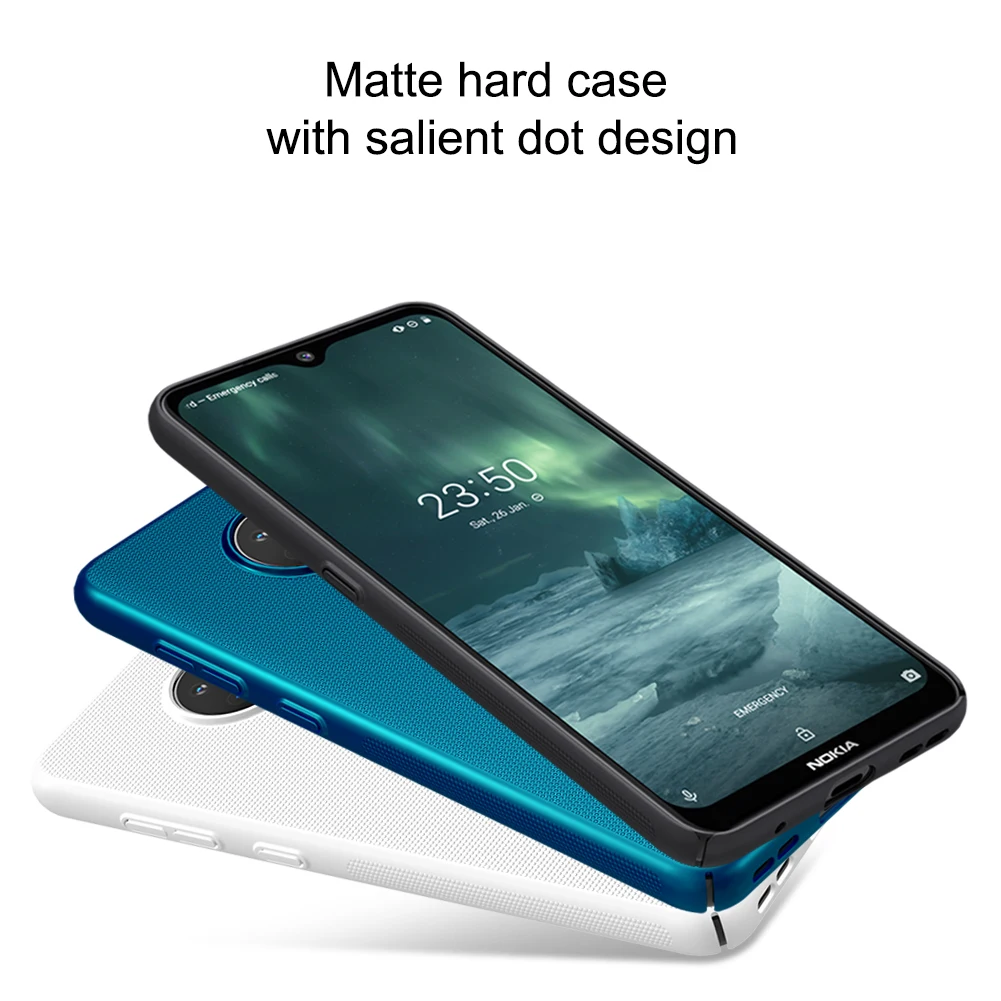 Для Nokia 7,2 6,2 чехол Nillkin матовый щит жесткая задняя крышка из ПК матовый чехол для Nokia 7,2 чехол Подарочный держатель