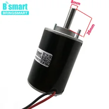 BringSmart BS3420 12/24V 3500 об/мин/7000 rpm Высокий Скорость Зефир сахарной ваты, двигатель постоянного тока с переплетенную шахту Электрический мотор