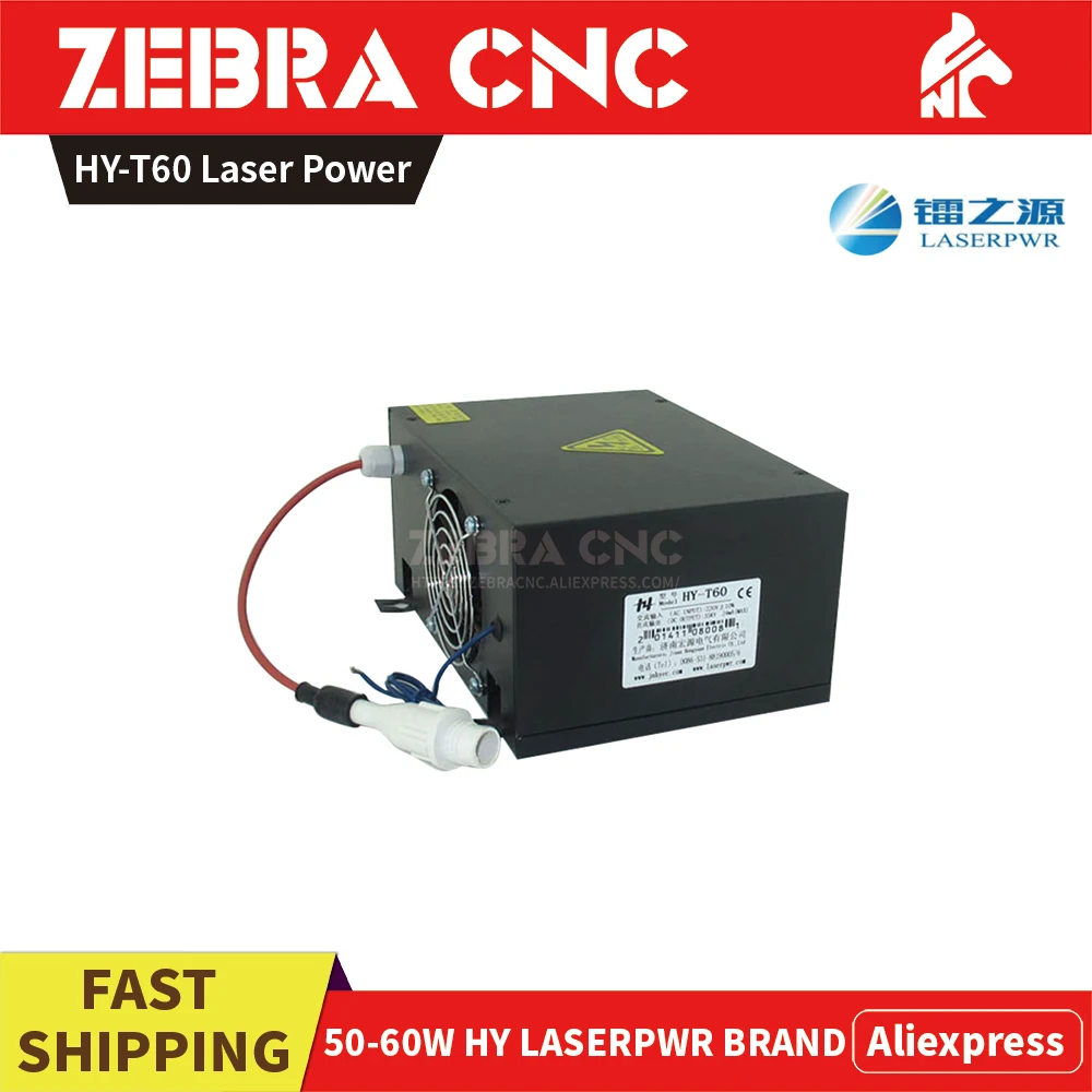 Co2 блок питания лазера HY T60 50 60 Вт Лазерный источник Laserpwr|Запчасти для