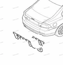 Автомобиль на заднее отделение кузова крышка багажника буквы знак эмблема логотип для VOLVO C70 C30 S60 XC90 XC60 V60 V40 S80 T5 T6 2,0 T 2,5 T awd, автомобиль для укладки волос - Цвет: Small