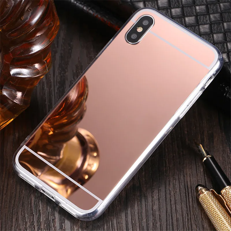 Зеркальный ТПУ чехол PDGB для OPPO A3S A5S A7 A8 A9 A11 A11X A31 2020 Realme 5 3 Pro Reno 2 Z мягкое зеркало