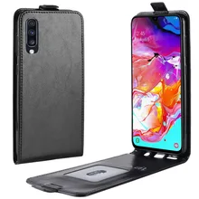 Para Samsung Galaxy A70 funda a70 Flip PU Cartera de cuero arriba y abajo golpe colorido funda de teléfono para Samsung Galaxy A 70 contraportada