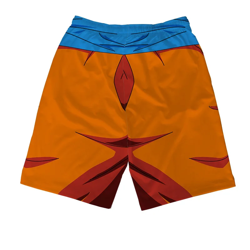 Dragon Ball Z Goku пляжные шорты мужские новые Повседневное свободные с модным принтом тонкие брюки для занятий спортом на улице, быстросохнущие дышащие летние штаны