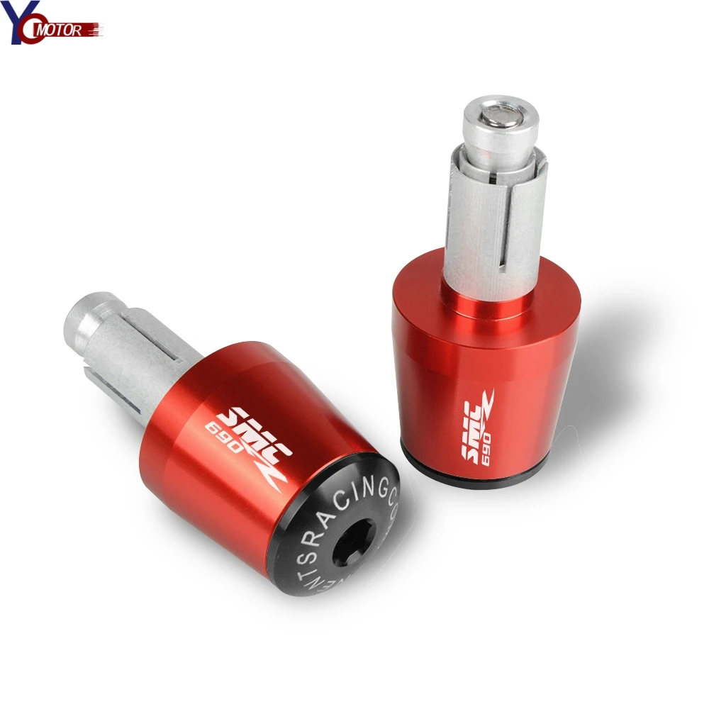 Руль мотоцикла Шестерни сбалансированный штекер ползунка Бар Конец Ручки Кепки для KTM 690 SMCR 690SMC R 690 SMCR 2008 2009 2010-2013