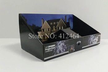 

Custom cardboard paper retail display presentation box with hanger tab clear window manufacturing ( DX-069)