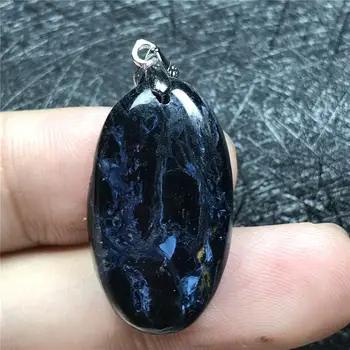 

Top Natural Blue Pietersite Pendant For Woman Man Oval Crystal 27x15x5mm Namibia Firework Effect Beads Jewelry Pendant AAAAA