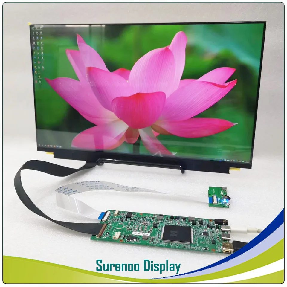 15," дюймовый 4K 3840X2160 HDMI& Type_C Однолинейный проходной ЖК-модуль монитор экран для Windows и Android кабельная проекция