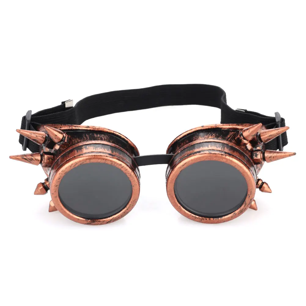 ABS очки для скутера, ветрозащитные водонепроницаемые противотуманные очки, универсальные очки в стиле панк с двойными линзами, мотоциклетные ретро очки