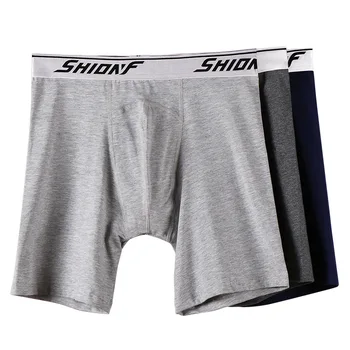

Shionf 2pcs Cotton Boxer Men 9XL Breathable Mens Underwear Anti-curling Comfortable Panties Long Leg Underpants Boxershorts