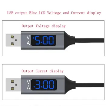 

QC 3.0 Micro USB Fast Charging Data Sync Cable With Voltage Current LED Display H05A