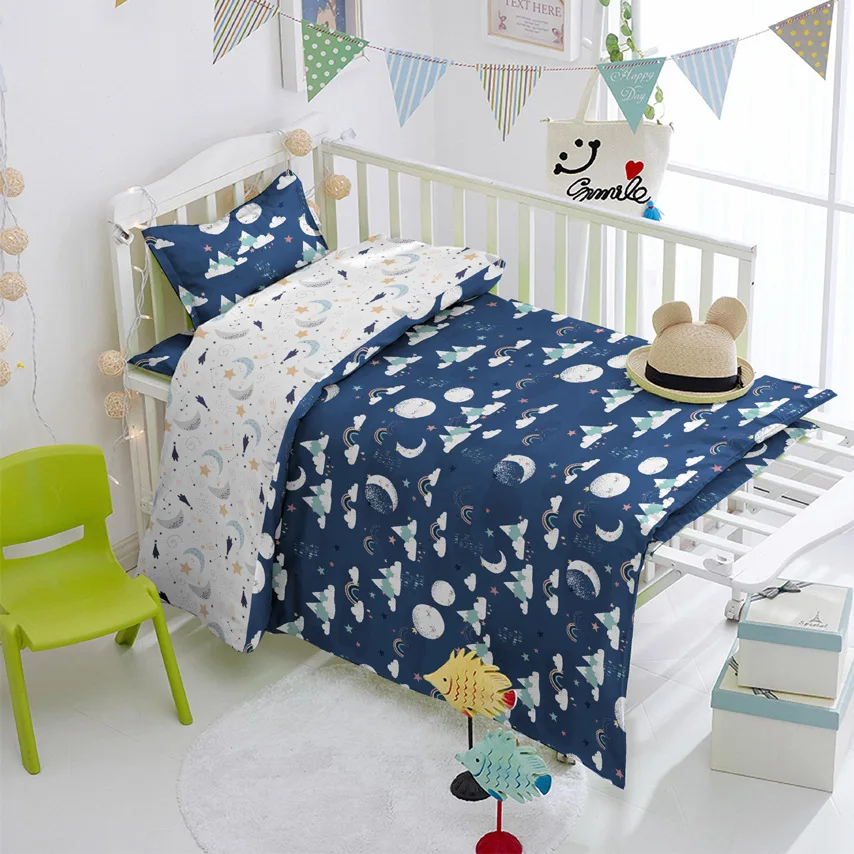 160cm*50cm Cloud MOON cotton fabric DIY bedding quilting apparel dress patchwork fabric kids handwork curtain decor cloth