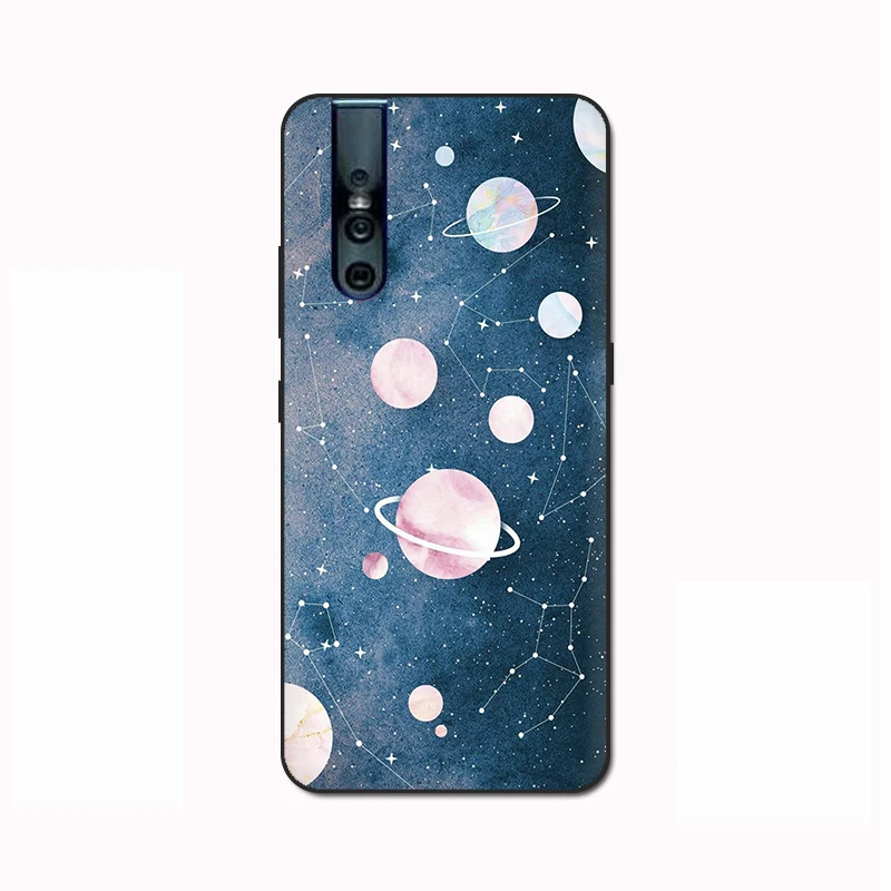EWAU New Planet Space Pink Moon Silicone phone case for VIVO Y53 Y55 Y81 V5 V7 V9 V11 V15 Pro Y17 Y69 Y71 Y91 Y93 Y66 X9 - Цвет: B10
