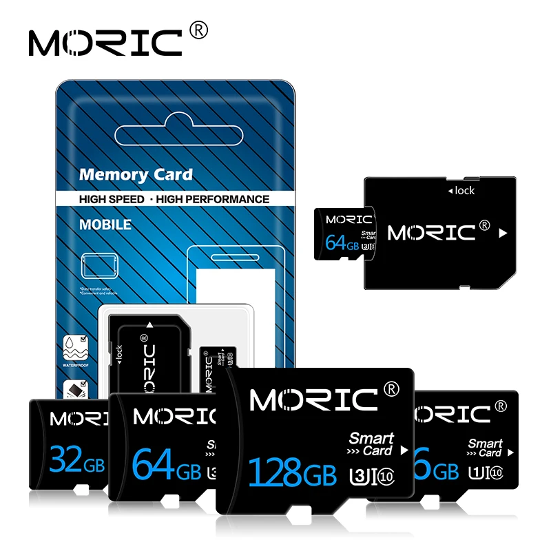 Карта памяти Moric Micro SD класс 10 256 ГБ 128 64 32 16 8 SD/TF для смартфонов/планшетов/ПК |