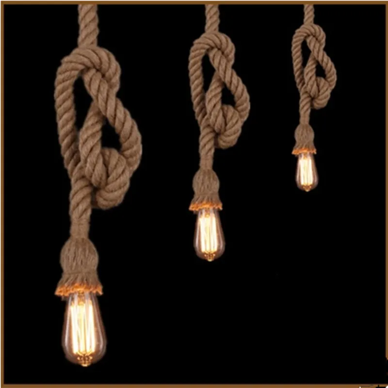 

Retro Handmade Knitted Belt Wire Decoration Hemp Rope Restaurant Bar Coffee Shop DIY Personalized & Creative Hemp Rope Ceiling L
