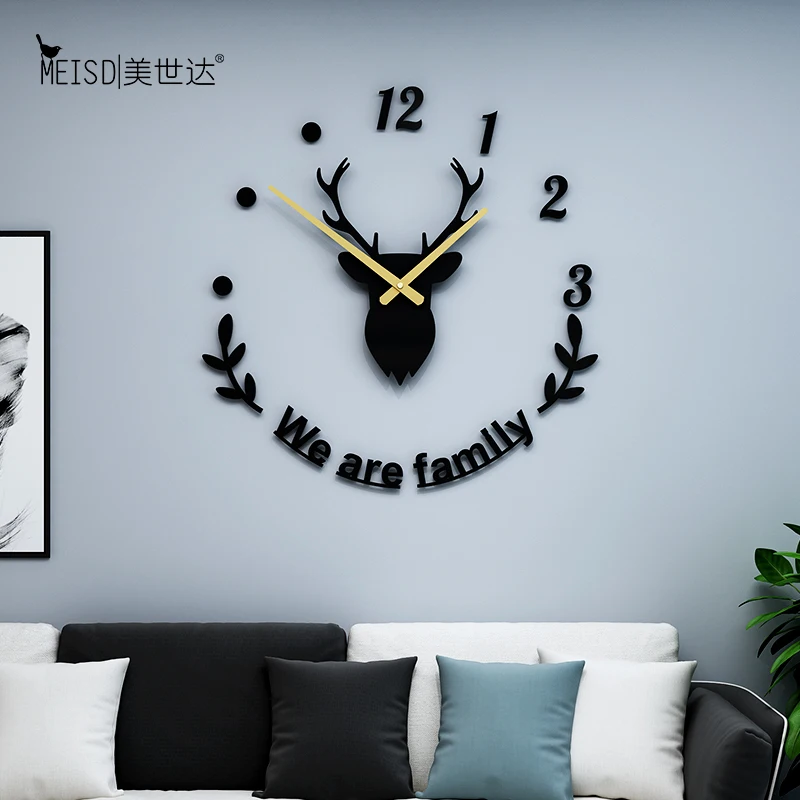 Креативные DIY Time MEISD Акриловые 3D буквы для гостиной цифровые настенные часы