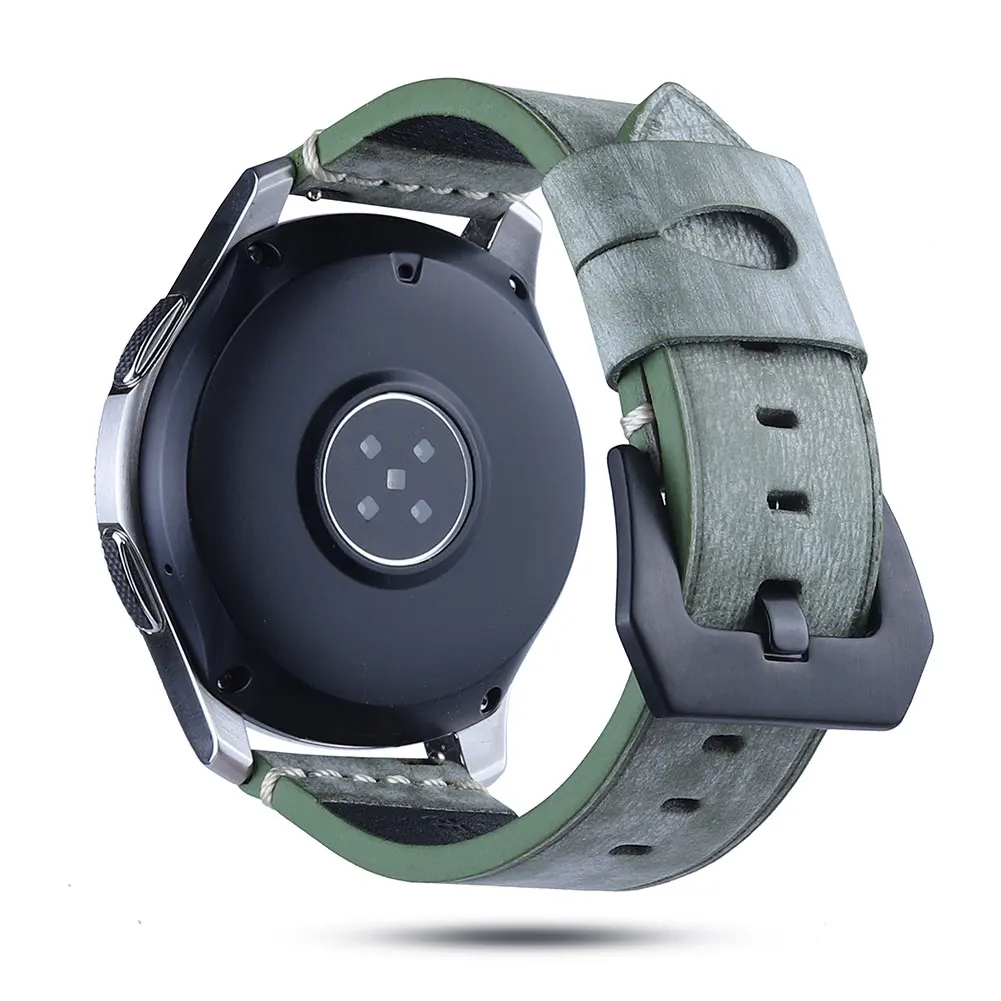 Универсальный 22 мм сменный ремешок для samsung Galaxy Watch 46 мм ремешок для часов из искусственной кожи быстросъемный ремешок для часов