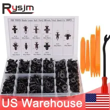 US Warehouse 280pcs Auto Bumper Fastener Rivet + tools Retainer Push Engine Cover Car Door Trim Panel Clip Fastener Fixing Clips US Warehouse 280pcs Auto Bumper Fastener Rivet + tools Retainer Push Engine Cover Car Door Trim Panel Clip Fastener Fixing Clips