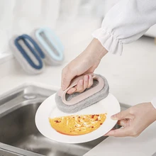 

Plastic Handle Cleaning Sponge Eraser for Removing Rust Kitchen Gadgets Accessories Descaling Clean Rub Pot Kitchen Tools