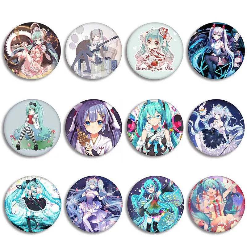 Anime badge Cosplay Badge Vocaloid Rin Len Brooch Pin Collection Badge for Backpack Clothes