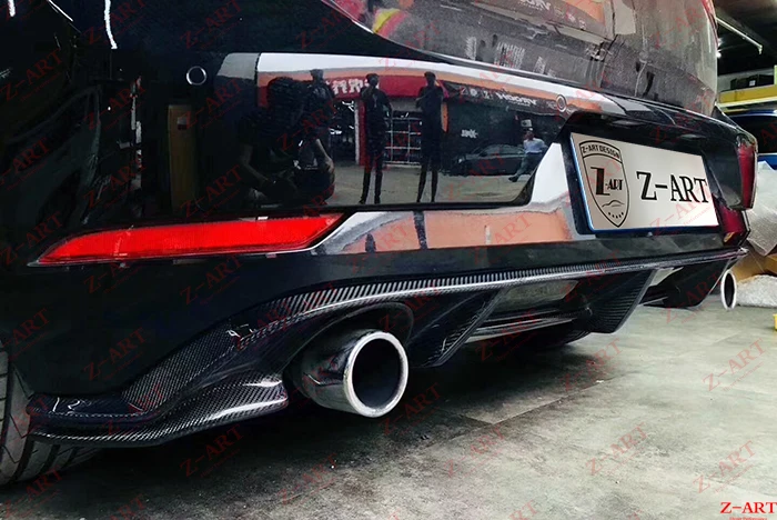 Z-ART для Golf 7 GTI углеродное волокно задняя губка для Golf 7,5 углеродное волокно задний диффузор для Golf 7,5 углеродное волокно задний подбородок