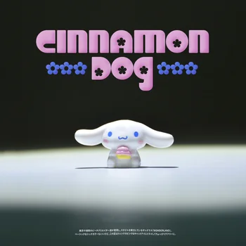 

12piece/lot 2cm high quality cinnamoroll cute white dog PVC Action Figure Model animal Toy Cake Decorations DIY Materials