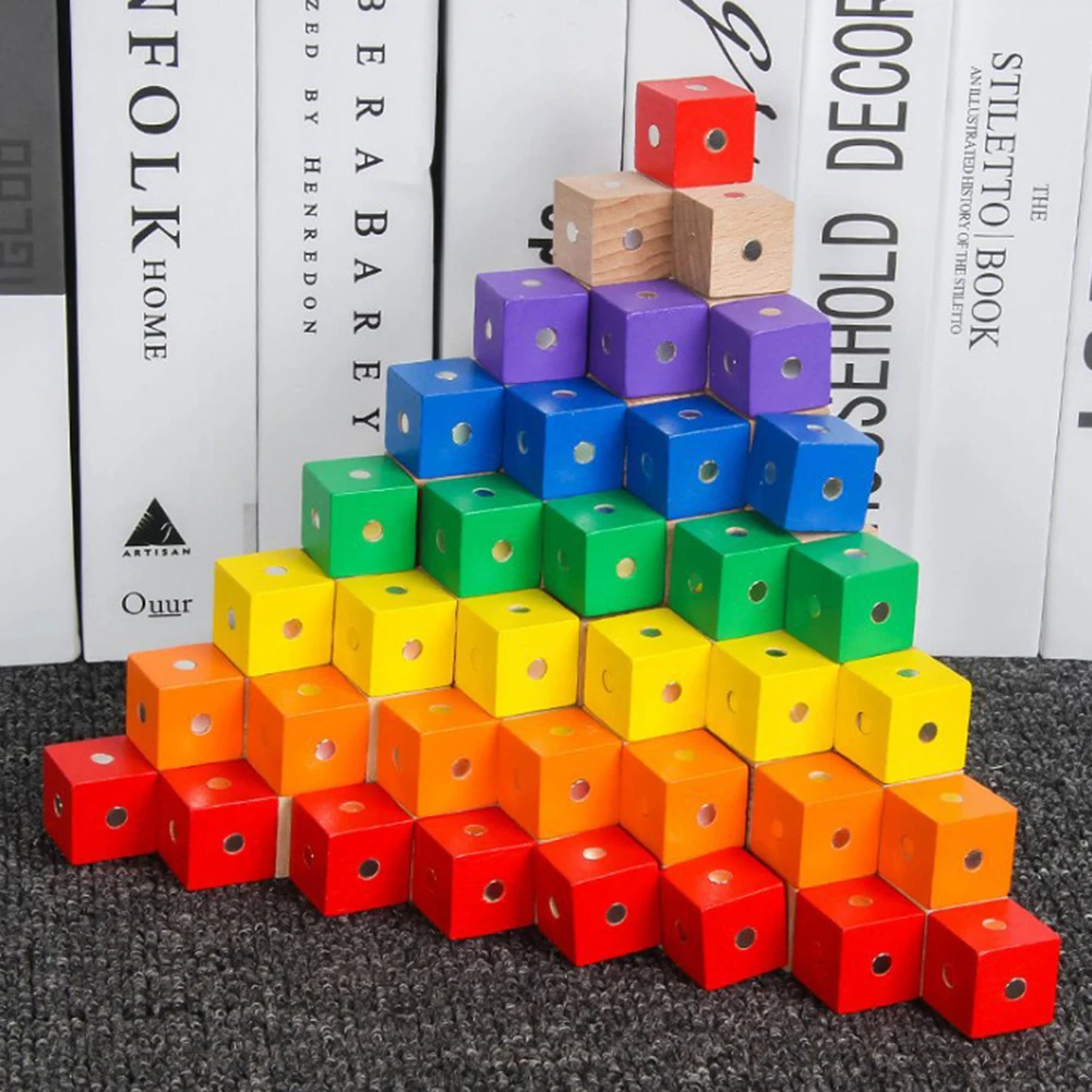 10 шт. детские строительные блоки, игрушки, деревянные магические кубические блоки, кирпичи, DIY Строительные Развивающие детские игрушки
