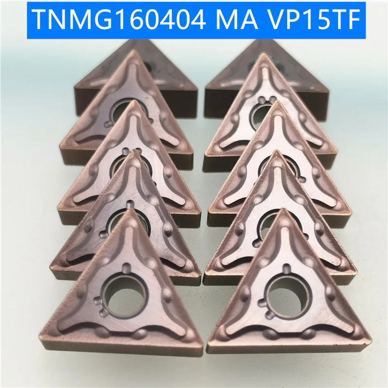

100pcs Carbide Tools TNMG160404 MA VP15TF High Quality Turning Metal TNMG160404 CNC Parts Lathe Cutting Machine TNMG 160404
