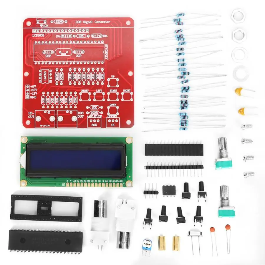 DDS функция генератор сигналов модуль DIY Kit импульсный синусоидальный треугольный генератор частоты DIY компоненты