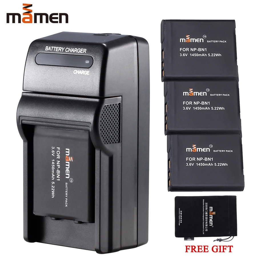 Mamen 3 шт. NP-BN1 NP BN1 NPBN1 батарея для цифровой камеры+ DC одно зарядное устройство для SONY DSC TX9 T99 WX5 TX7 W390 W380 W350 W360